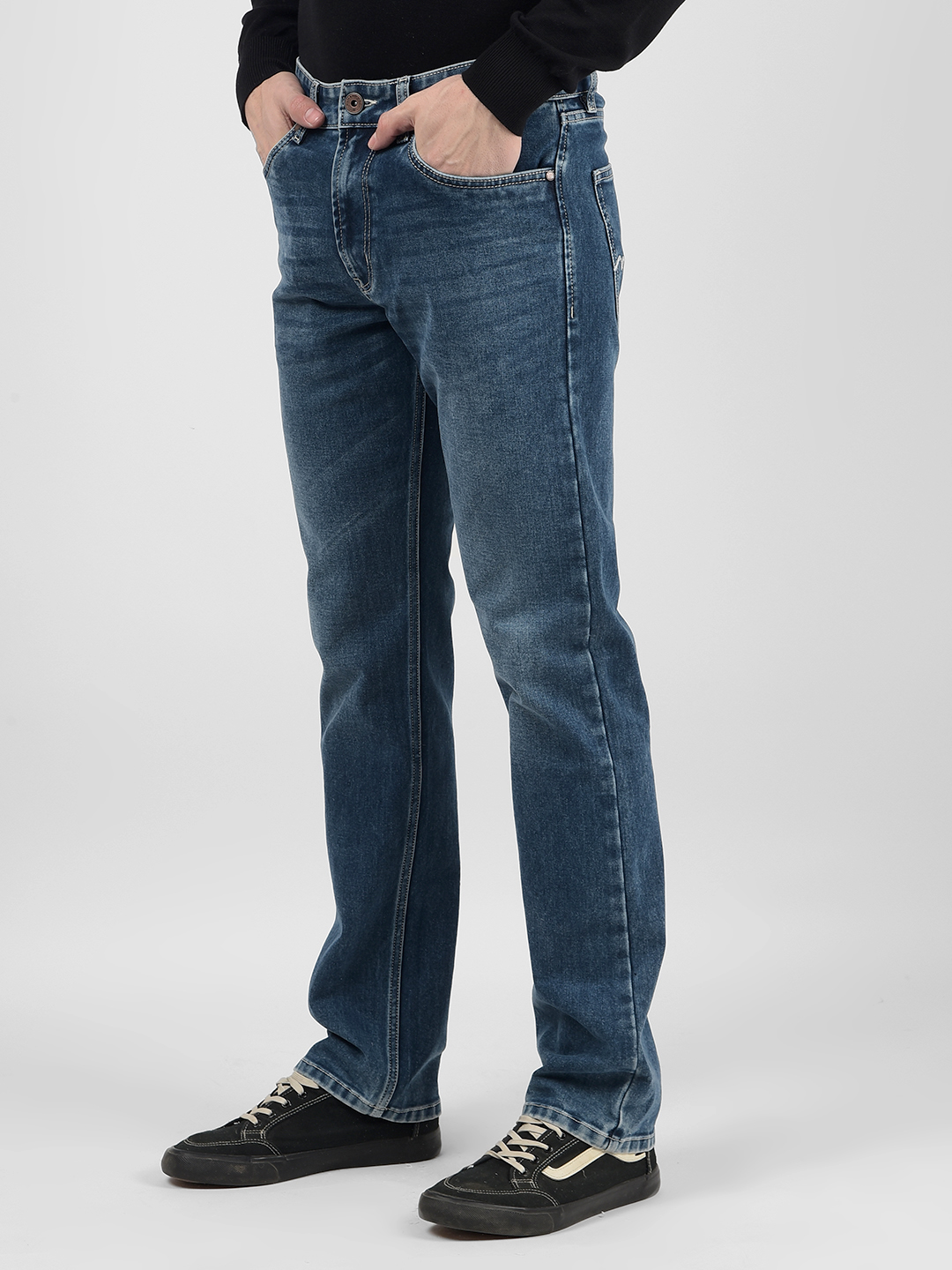 Numero Uno Men Solid Blue Jeans